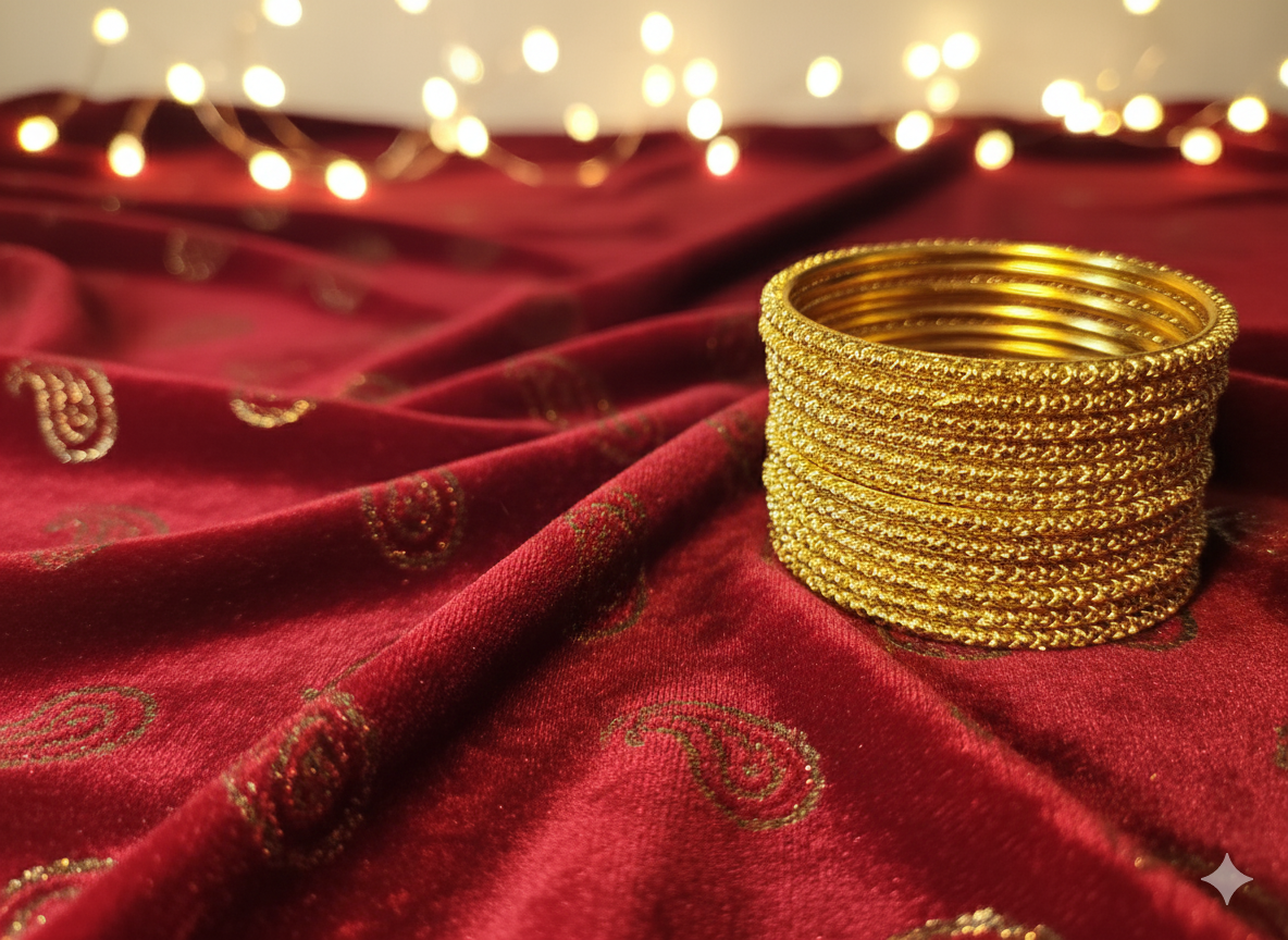 Enchanting Gold Aura Bangles